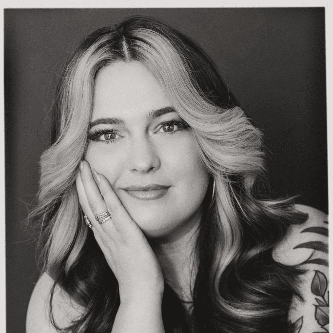 Portrait of Mackenzie Swanbeck, a professional stylist at Salon CG, showcasing their expertise and style.